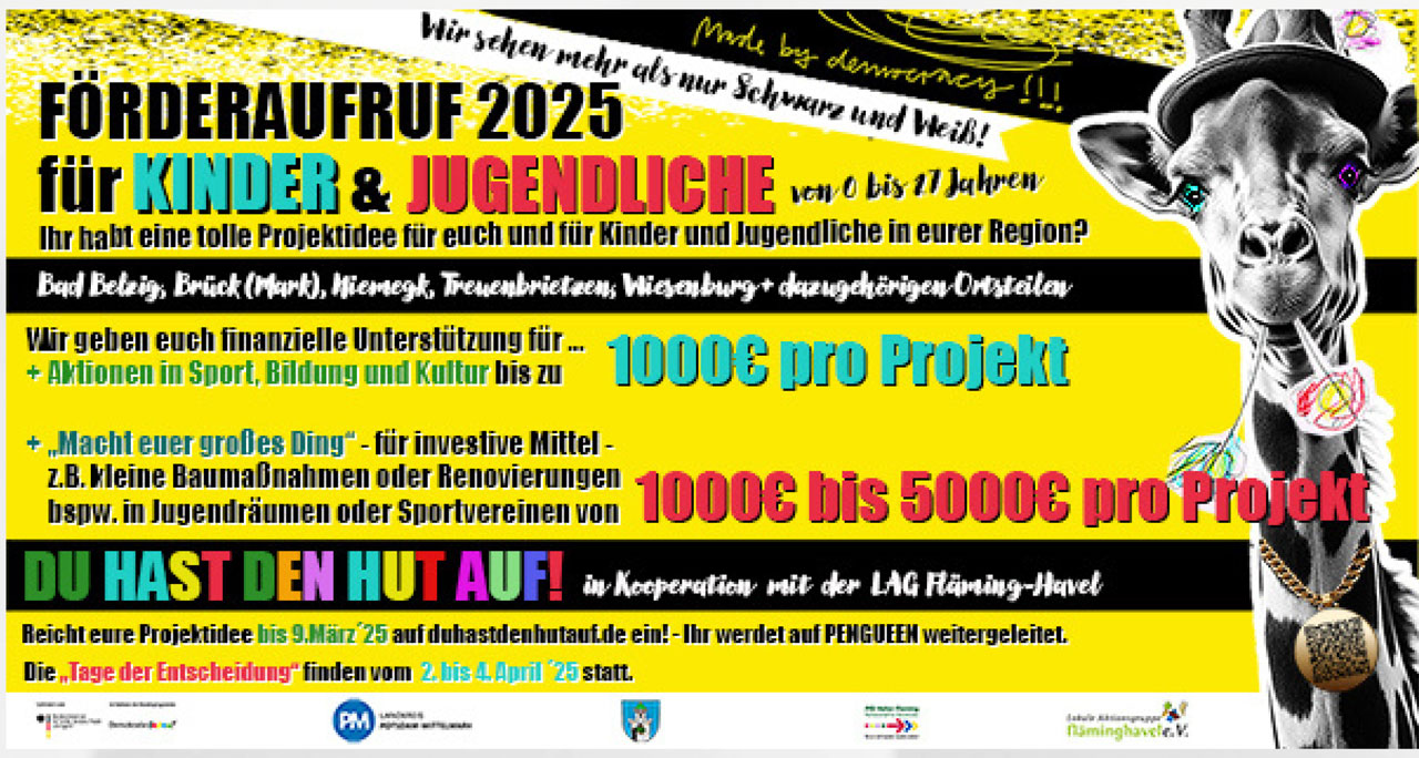 Du hast den Hut auf!